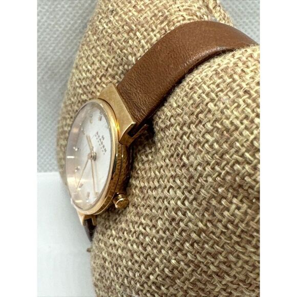 Skagen Ancher SKW2260 Women\'s Brown Leather Analog Dial Quartz Watch JNA995 main image 7